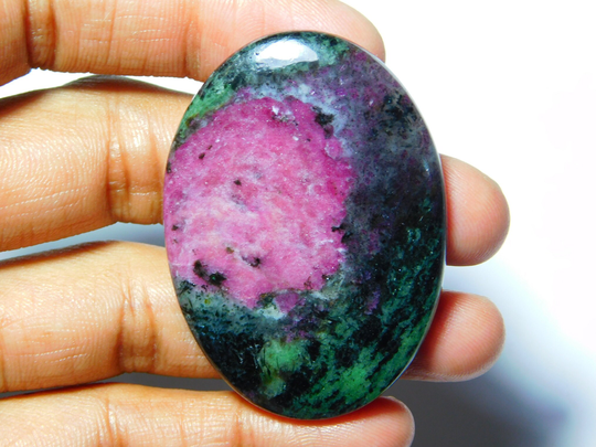 Natural Ruby Zoisite Cabcohons Top Quality Gemstone Handmade Loose Stone 120Cts.(49x35mm