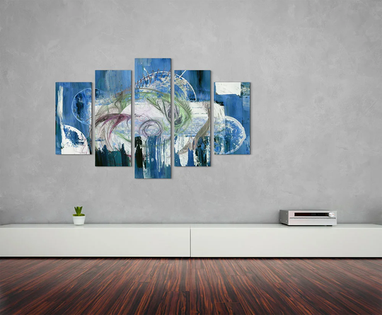 Enigma Scultpure Abstract 1330 Graphic Art Print Multi-Piece Image on Canvas