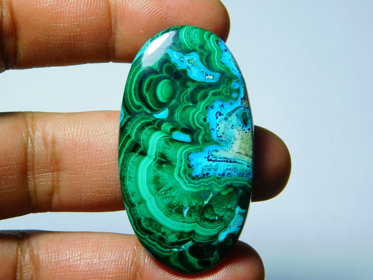 Rare Collection Of Very & Gorgeous Azurite Malachite High Quality Cabochon, Natural Loose Gemstone 93Cts.(50x27mm