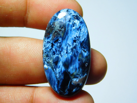 Aaa Rare Pietersite Gemstone, Natural Cabochon, Top Quality Loose Stone 39Cts.(37x20mm