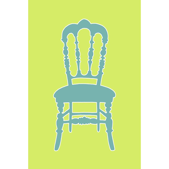 Small Graphic Chair III by Chariklia Zarris - Wrapped Canvas Graphic Art