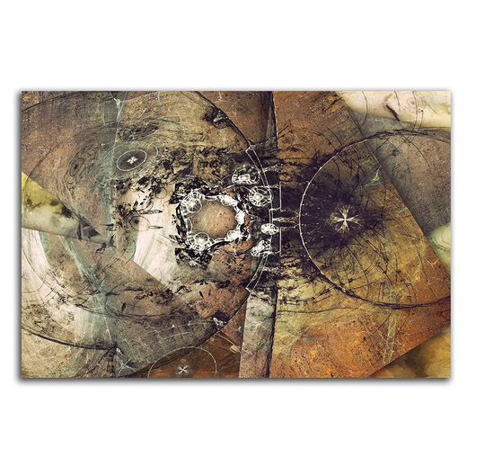 440 Abstract Graphic Art Print on Canvas