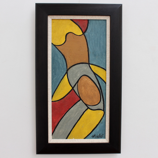 Composition On Blue Background' By Edgar Stoëbel | Circa 1960S