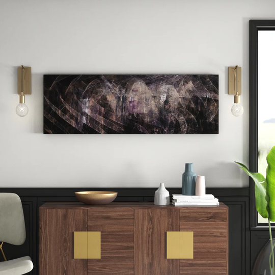 Enigma Panorama Abstract 1399 Graphic Art Print on Canvas
