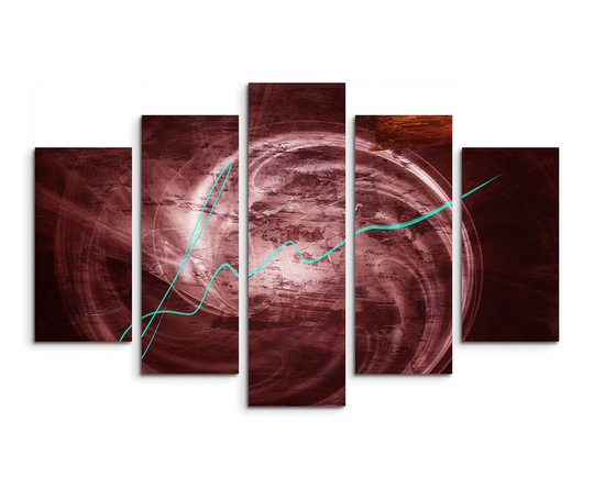 Enigma Scultpure Abstract 1265 Graphic Art Print Multi-Piece Image on Canvas