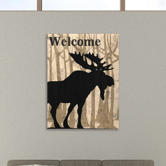 Welcome to the Lodge by Kimberly Allen - Wrapped Canvas Graphic Art Print