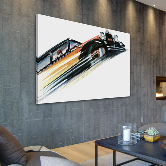 Vintage 12672 - Wrapped Canvas Graphic Art Print