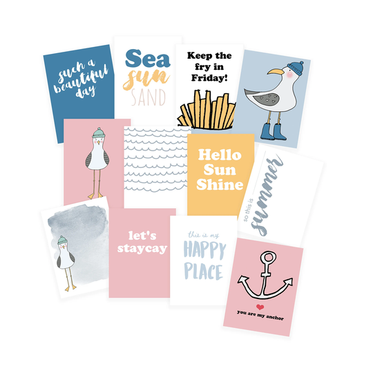 Beside The Sea Journal Card Pack One