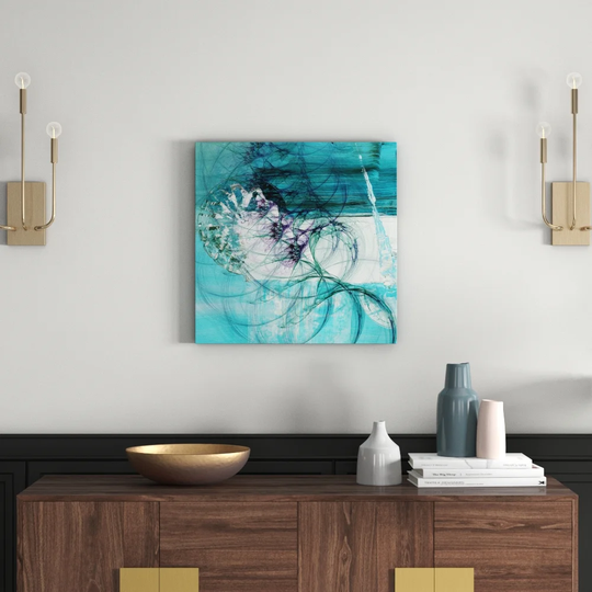 Enigma 1437 Abstract Graphic Art Print on Canvas