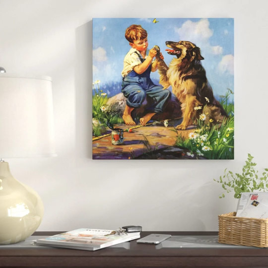 Best Friends - Wrapped Canvas Graphic Art Print