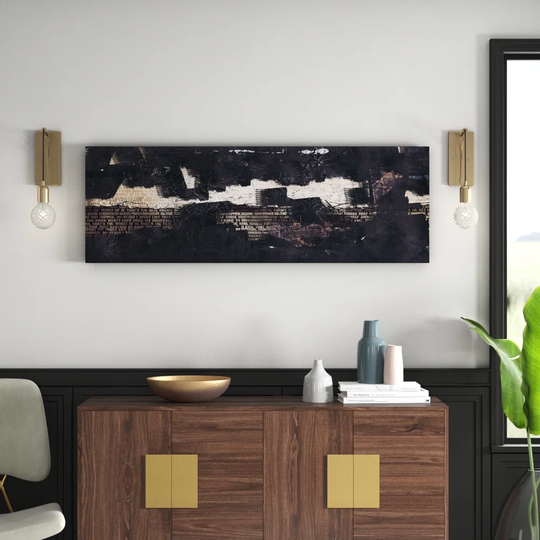 Enigma Panorama Abstract 844 Graphic Art Print on Canvas