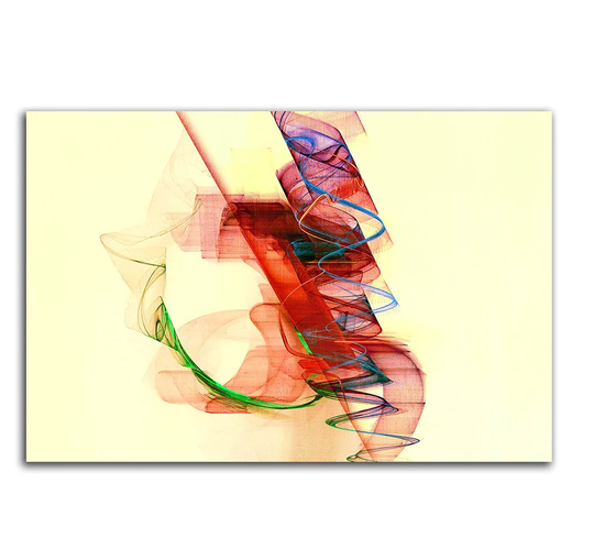 Enigma 256 Abstract Graphic Art Print on Canvas