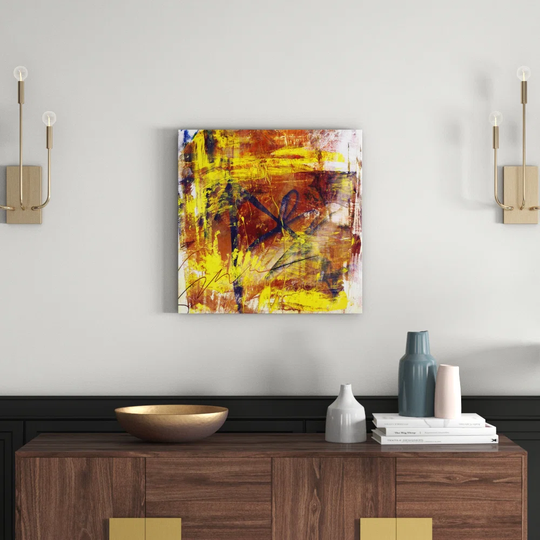 Enigma Abstract 834 Graphic Art Print on Canvas