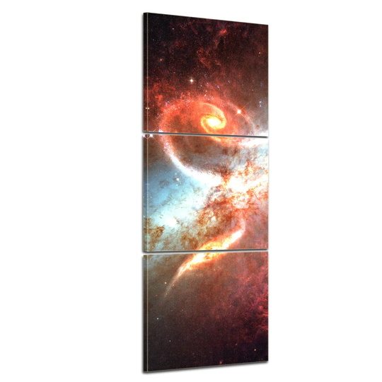 Spiral Galaxy 3-Piece Graphic Art on Canvas Set