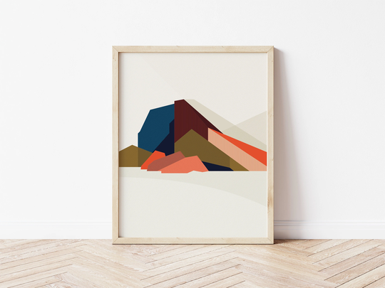 Coastline - Coastlines Collection, Graphic Art Prints, Abstract Landscape, Costa Brava, Gallery Wall
