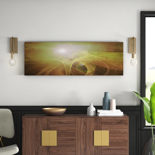 Enigma Panorama Abstract 1086 Graphic Art Print on Canvas