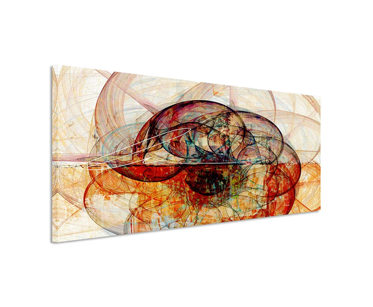 Enigma Panorama Abstract 1218 Graphic Art Print on Canvas