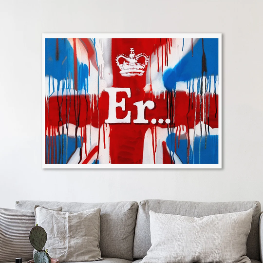 Er by Banksy - Wrapped Canvas Graphic Art Print