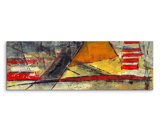 Enigma Panorama Abstract 933 Graphic Art Print on Canvas