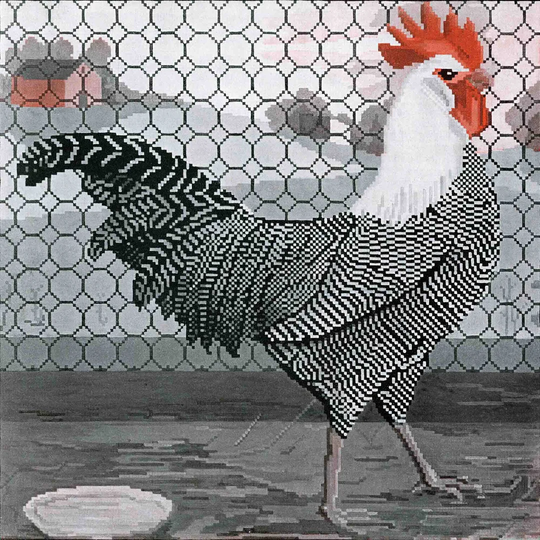 Journal Rooster 2 - Wrapped Canvas Graphic Art Print