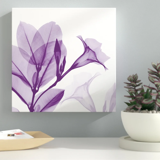 Lavendar Mandelilla - Wrapped Canvas Graphic Art Print