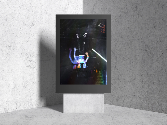 Travis Scott, Rodeo Vinyl Art Poster | Backside