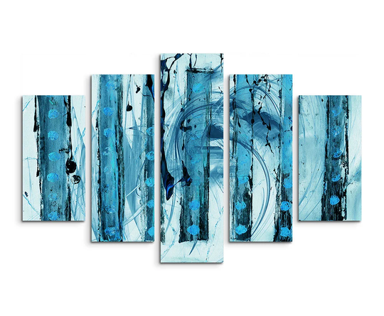 Abstract 1406 Graphic Art Print Multi-Piece Image on Canvas