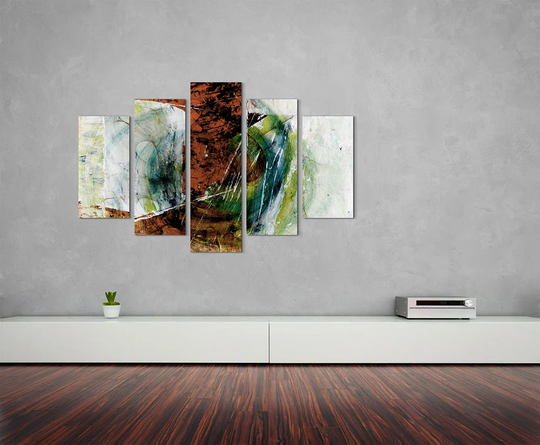Enigma Sculpture Abstract 1295 Graphic Art Print Multi-Piece Image on Canvas