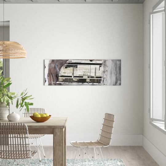 Enigma Panorama Abstract 585 Graphic Art Print on Canvas