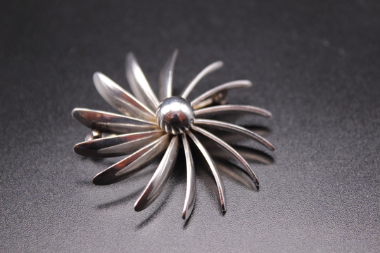 Naftol Bodnia Brooch - A Modernist Danish Sterling Silver