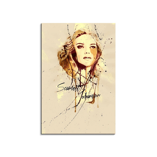 Enigma Scarlett Johansson Graphic Art Print on Canvas