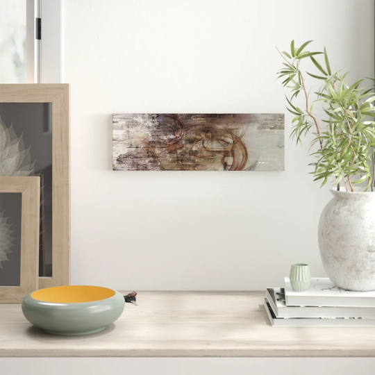 Enigma Panorama Abstract 1366 Graphic Art Print on Canvas
