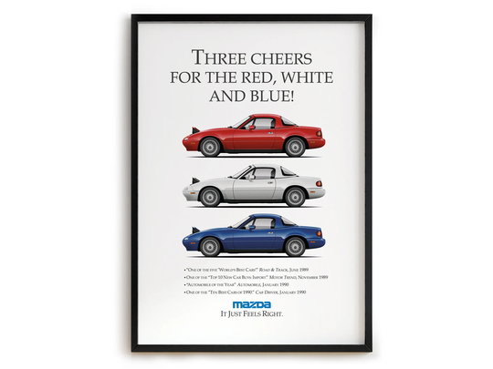 Mazda Miata Mx-5 4Th Of July Poster