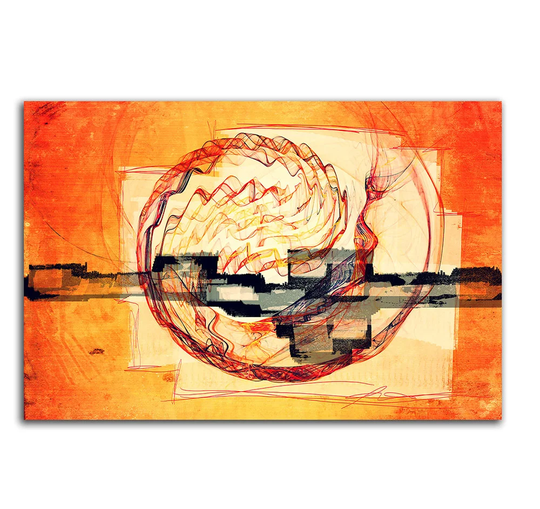 Abstract 251 Graphic Art Print on Canvas