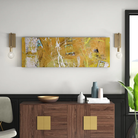 Enigma Panorama Abstract 588 Graphic Art Print on Canvas