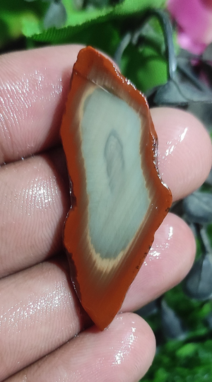 Natural Imperial Jasper Slice 46x18 Mm Fancy 21 Ct Loose Multi Color Jasper Gemstone For Pendant Necklace Jewelry Making Stone