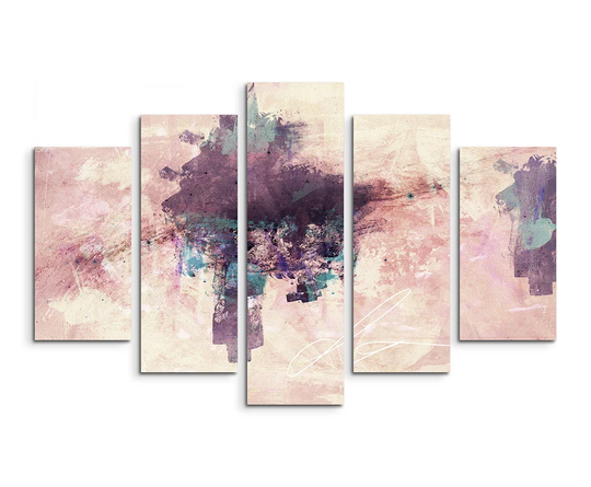 Abstract 809 Print Multi-Piece Image Graphic Art Print on Canvas