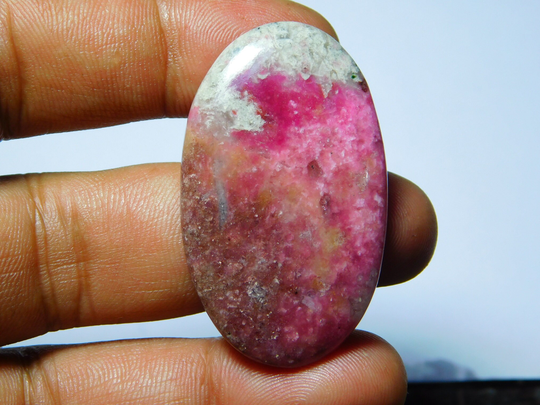 Natural Pink Opal Gemstone Gorgeous Cabochon Excellent Quality Loose Stone 63Cts.(45x27mm