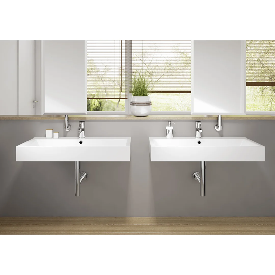 Black Steel Enamel Rectangular Wall Hung Basin Bathroom Sink with Overflow