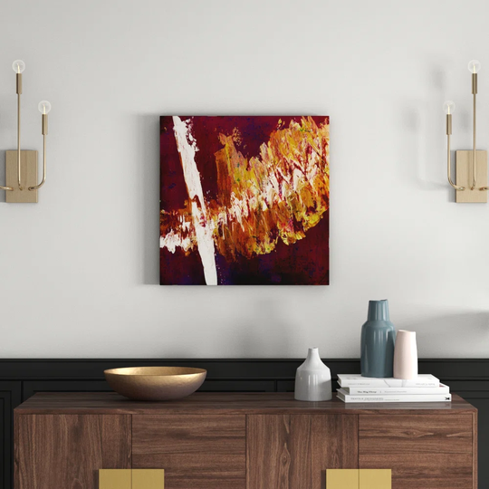 Enigma Abstract 889 Graphic Art Print on Canvas