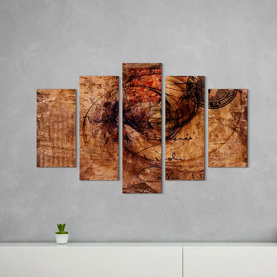 Enigma Sculpture Abstract 1059 Graphic Art Print Multi-Piece Image on Canvas