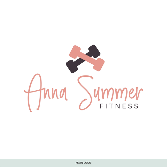 Fitness Logo Design, Coach | Signature Logo Personal Trainer Branding Logo, Gym Branding, Branding Kit | No.66