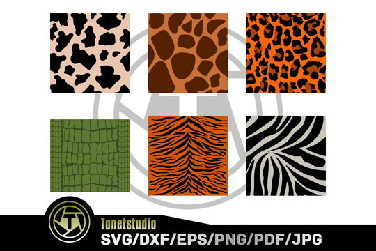Tiger Skin Svg, Leopard Skin, Cow Svg, Reptile Svg, Zebra Svg, Giraffe Skin, Skin Pattern, Safari Animal Prints, Print Svg