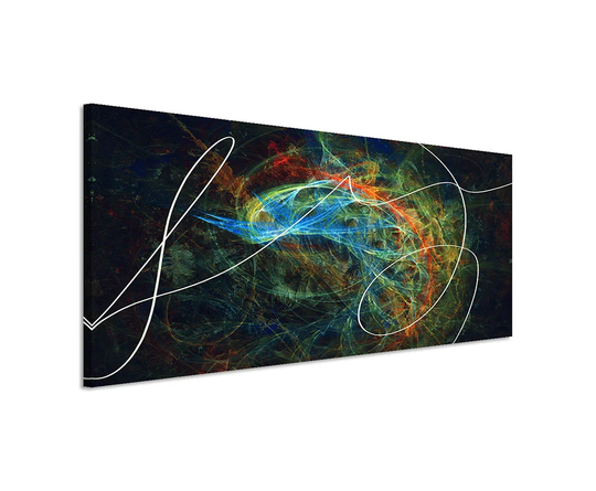 Enigma Panorama Abstract 1238 Graphic Art Print on Canvas