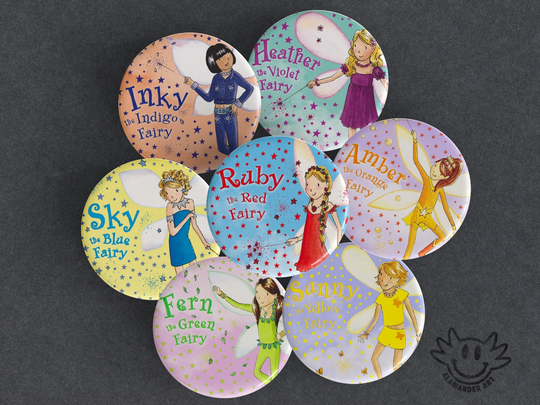 Rainbow Magic Fairies Pinback Buttons - 1.5