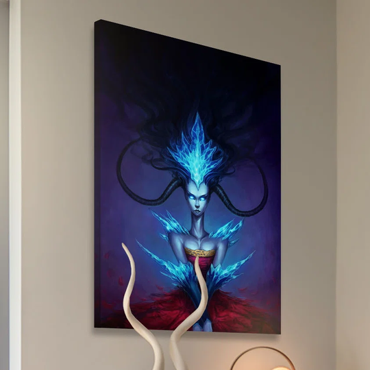 Ice Queen by Jonas Jödicke - Wrapped Canvas Graphic Art Print