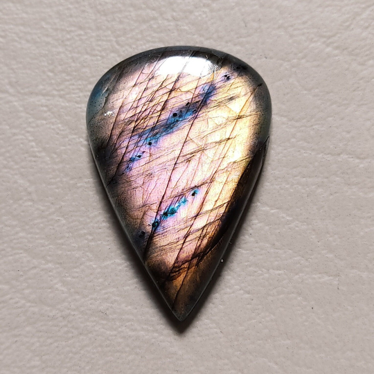 Beautiful Natural Purple Labradorite Cabochon, Flashy Cabochon Hand Made Polish Best For Silver, Wire Wrap Jewelry