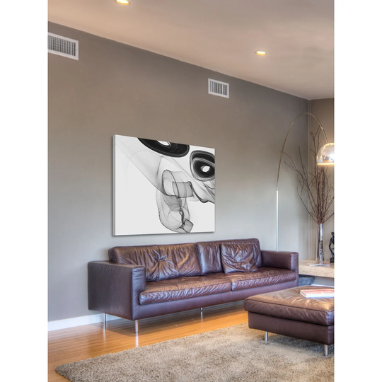 Abstract Black and White 18-44-44 by Irena Orlov - Wrapped Canvas Graphic Art Print