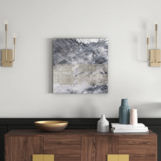 Enigma Abstract 520 Graphic Art Print on Canvas