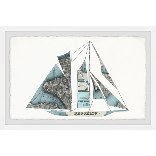 Brooklyn Boat - Picture Frame Graphic Art Print on Paper